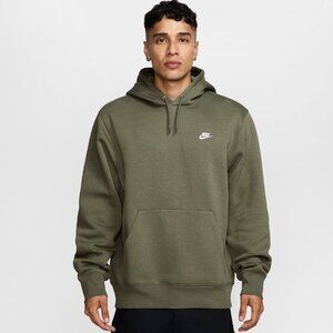 Big & Tall Men's Nike Club Pull-Over Fleece Hoodie M Tall/ Medium Olive NWT